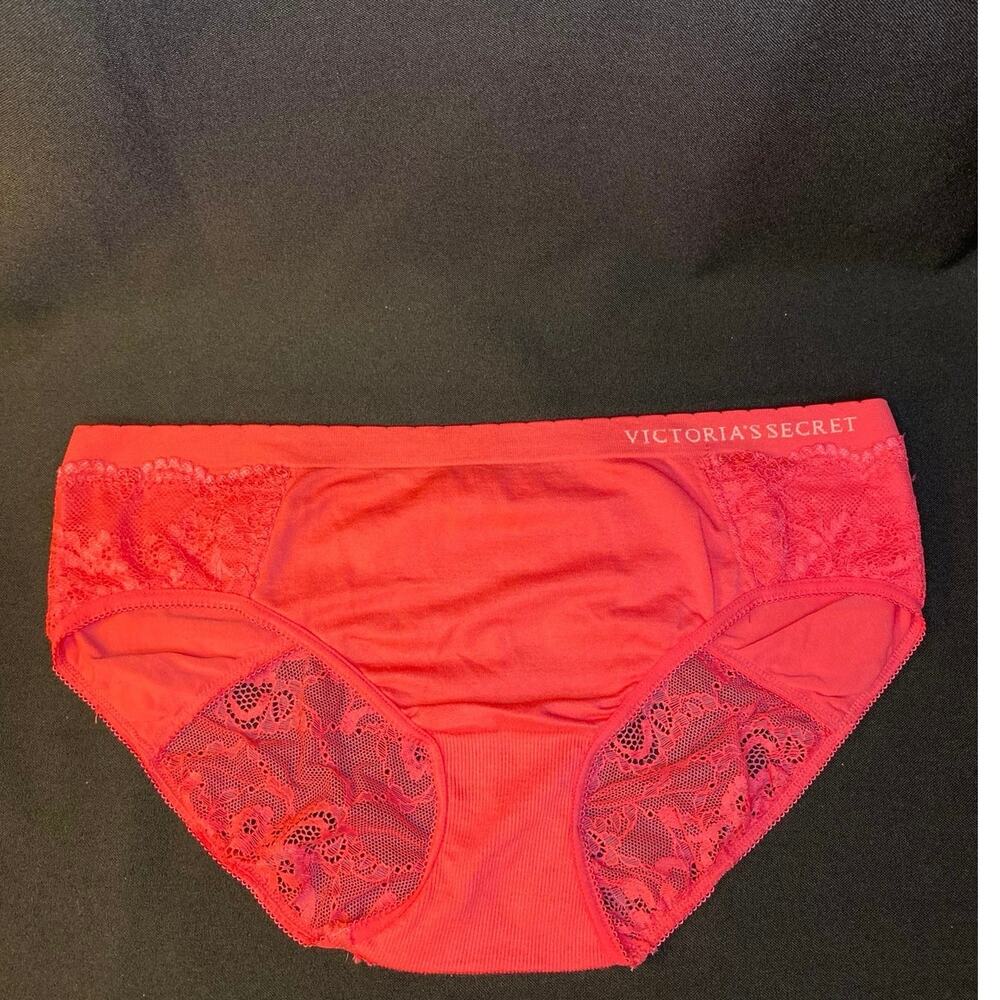 VICTORIAS SECRET PANTIES 3 Pair Hiphugger Hipster Lace Lot Size Large - Picture 2 of 11